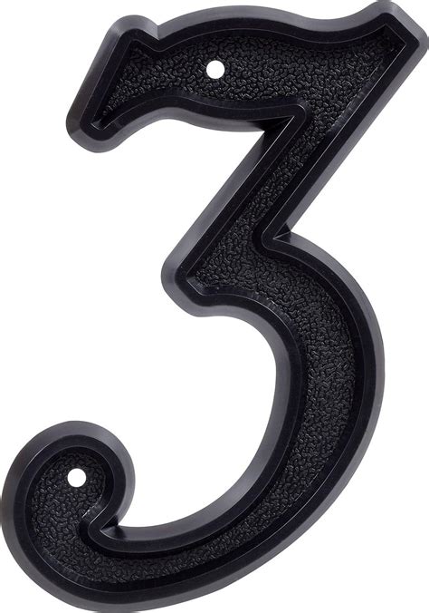 plastic house numbers 3 inch